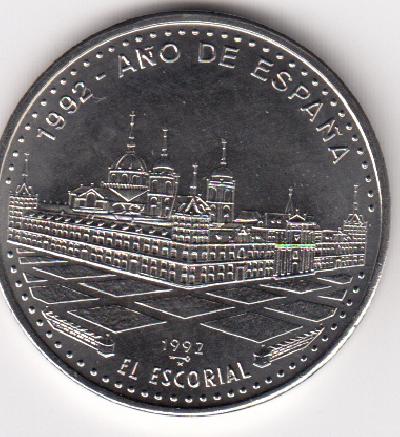 Beschrijving: 1 Peso  EL ESCORIAL